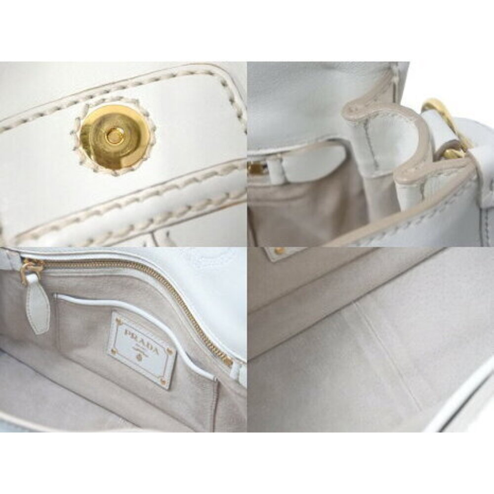 Prada handbag shoulder strap triangular logo plat… - image 8